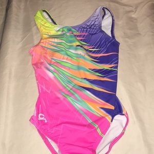 EUC*Girls CLEAN, bright leotard.